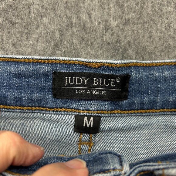 Judy Blue High Waist Paint Splatter Cut Off Jean Shorts Women's Sz M Distressed - Picture 3 of 10